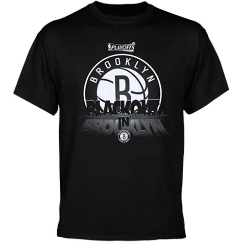 Brooklyn Nets NBA Playoffs Blackout T-Shirt - Black - NBA Store