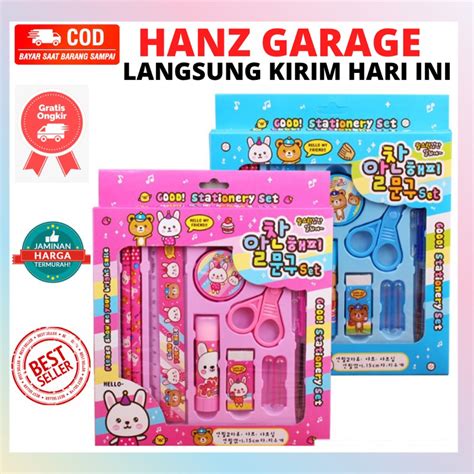 Jual Paket Alat Tulis set 8in1 Stationery Set Study Set Anak Karakter Set Alat Tulis Anak TK ...