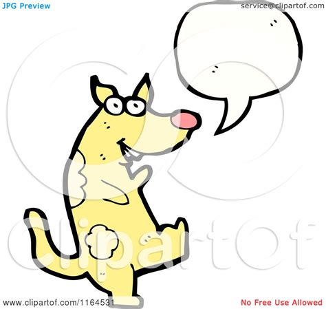 Cartoon of a Talking Dog - Royalty Free Vector Illustration by lineartestpilot #1164531