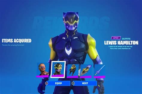 Lewis Hamilton Fortnite Icon Series Skin Info | Hypebeast