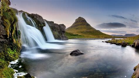 Iceland Eldfell The Volcano Waterfall - High Definition Wallpapers - HD wallpapers