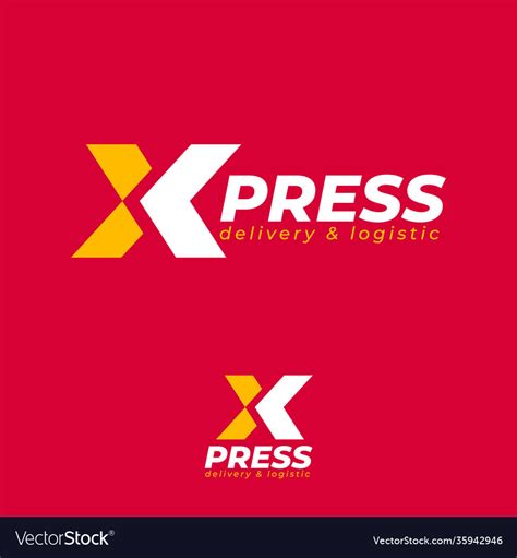 Xpress logo express logo logistic and delivery Vector Image