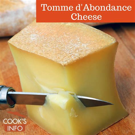 Tomme d'Abondance Cheese - CooksInfo