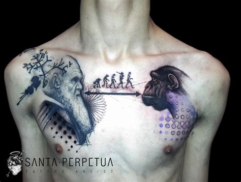 Darwin Tattoo | Evolution tattoo, Cool tattoos for guys, Tattoos for guys