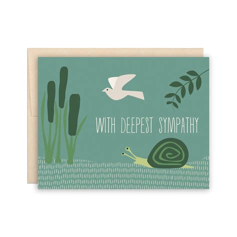 Nature Sympathy Card Condolence Card Sympathy Greeting Card at - Etsy