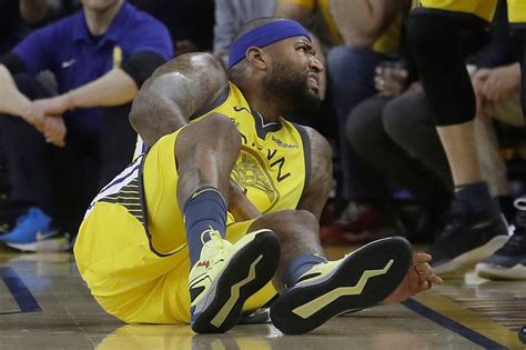 NBA Playoffs: DeMarcus Cousins leaves Warriors game with quad injury