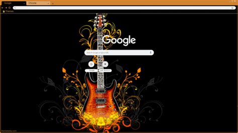 guitar Chrome Theme - ThemeBeta