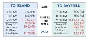 Madeline Island Ferry Schedule - Madeline Island Ferry Line