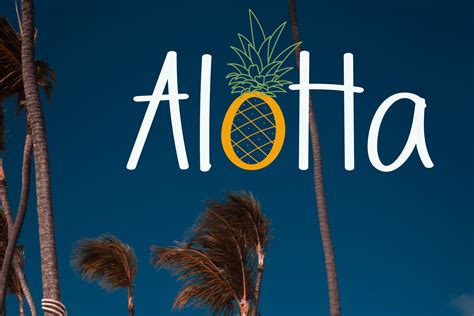 Aloha Font by Wanida Toffy · Creative Fabrica