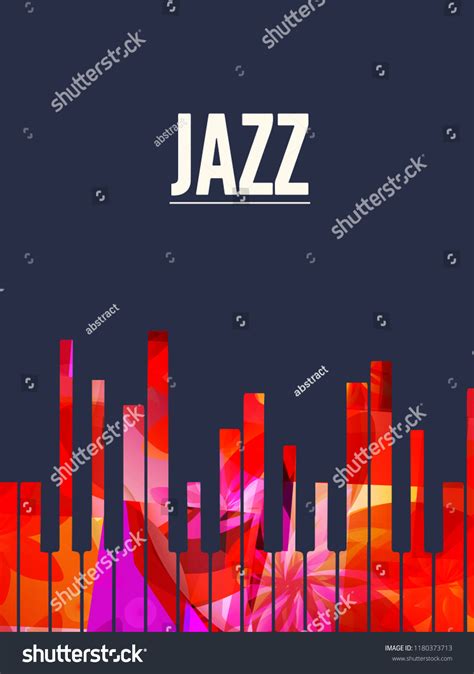 Jazz Music Background Colorful Piano Keys Stock Vector (Royalty Free) 1180373713 | Shutterstock