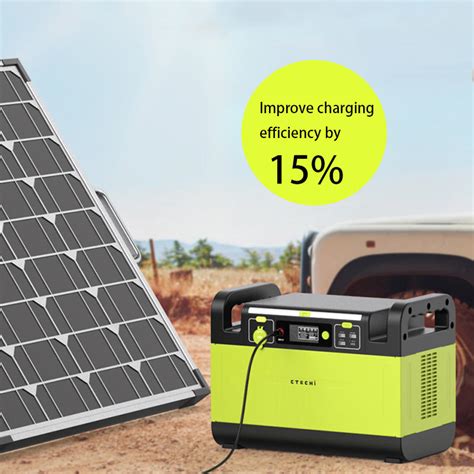 Portable Solar Power Bank Station 110v For Camping Ups | Ctechi