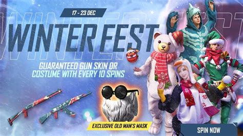 Garena Free Fire Winter Fest: Get guaranteed Gun Skin or Costume with every 10 spins | Gaming News