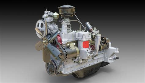 ArtStation - 3d model - ZIL-157 engine.