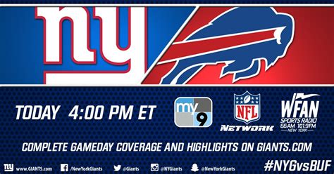 Giants vs. Bills Live Updates