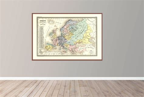 Old Map of Europe Vintage Map Poster Vintage Pictorial Map - Etsy