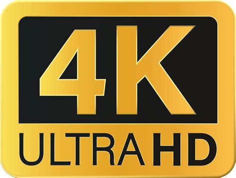 4K ultra HD resolution sign icon 18107397 PNG