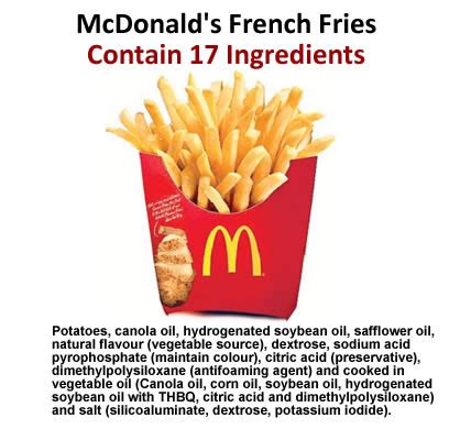 McDonald’s Transparency Campaign Revealed 17 Ingredients in Their French Fries