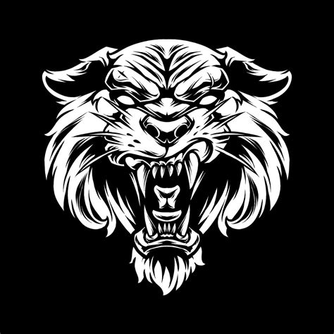 angry tiger expression 24314559 Vector Art at Vecteezy