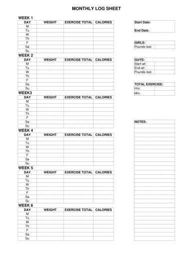 Workout Tracker Printable Template PDF Download Calendars & Planners ...