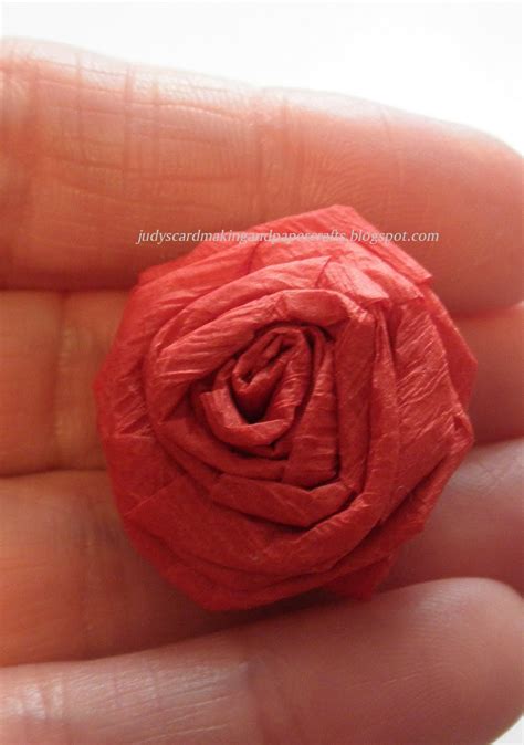 Judy's Handmade Creations: Crepe paper rose tutorial!