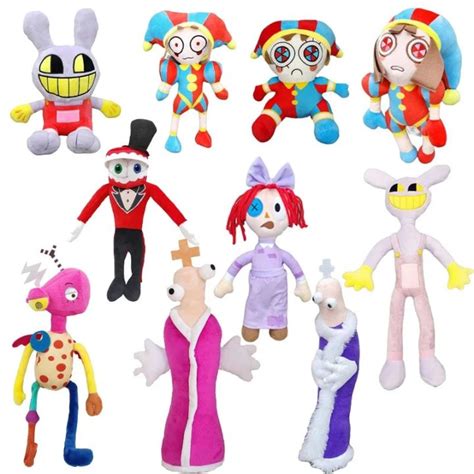 The Amazing Digital Circus Plush Pomni and Jax Plush Doll Toys Cute Stuffed Animal Birthday for ...