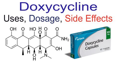 Doxycycline Uses, Dosage and Side Effects. - YouTube