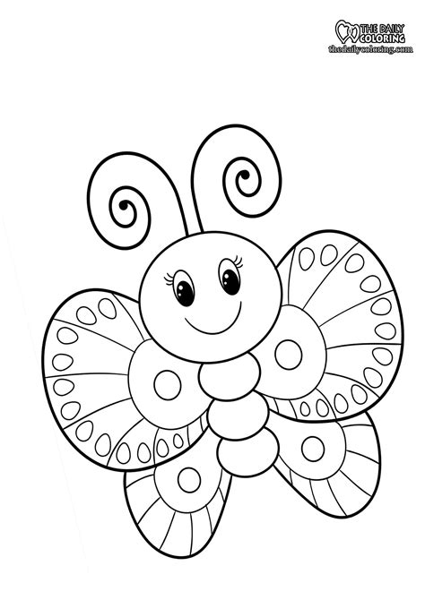 Butterfly Coloring Pages - The Daily Coloring