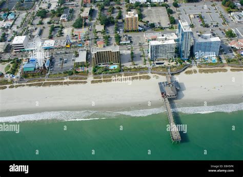 Myrtle Beach Skywheel and Boardwalk Stock Photo - Alamy