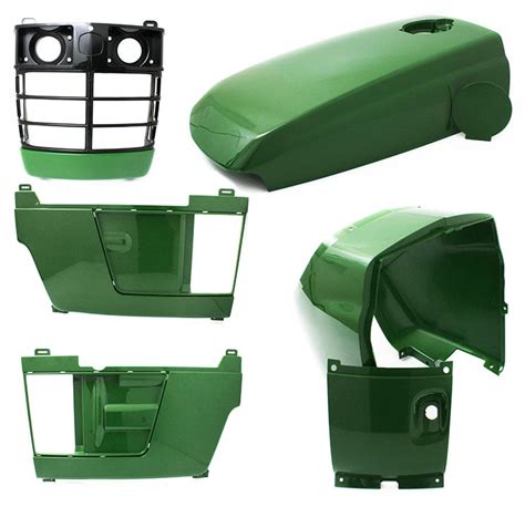 Hood Side Panel Grille Cowl Kit Fits John Deere 4510 4610 4710 LVU12063 ...