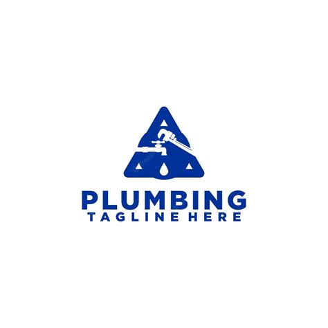 Premium Vector | Plumbing logo concept vector isolated in white background