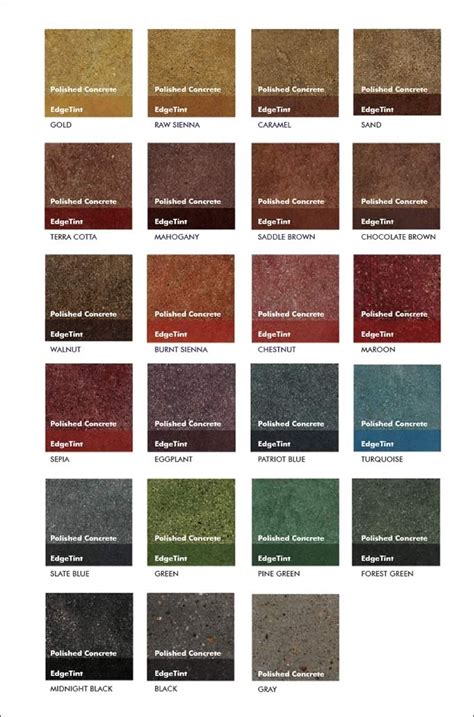 Concrete Polish Dye Colors | Concrete dye, Concrete stained floors, Concrete color