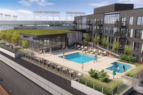 Rooftop pool next to Wrigley Field: The Residences at Addison & Clark - Curbed Chicago