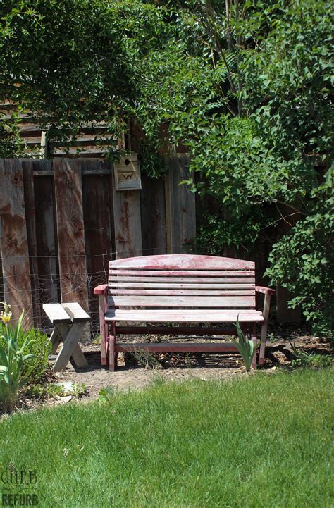 Painted Patio Bench - CURB TO REFURB