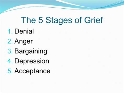 The 5 Stages of Grief