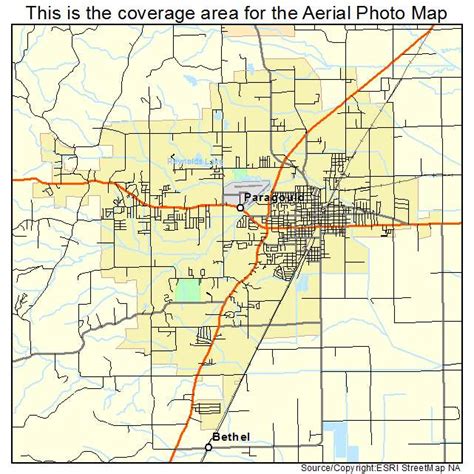 Aerial Photography Map of Paragould, AR Arkansas