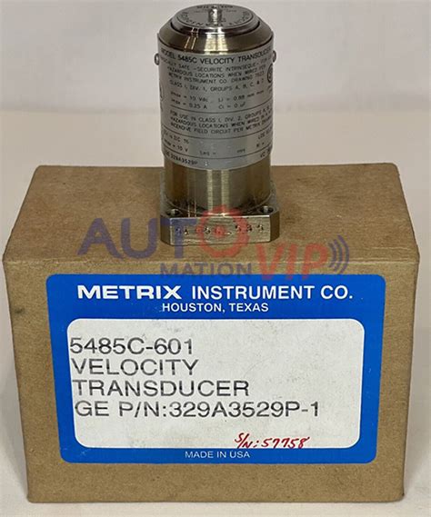 5485C-601 METRIX INSTRUMENTS Velocity Transducer - Automation VIP