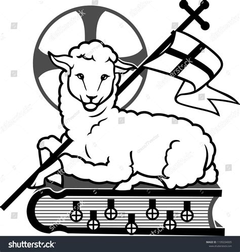 Lamb God Symbol Stock Vector (Royalty Free) 1195034005 | Shutterstock