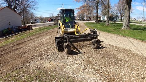 Restoring Gravel Driveway with MX6 Harley Rake - YouTube