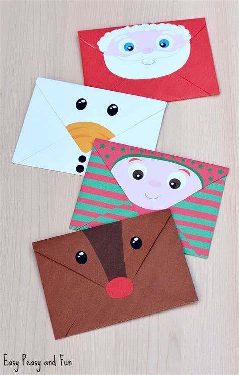 Printable Christmas Envelopes - Easy Peasy and Fun