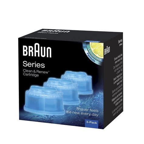 Braun Series 3 5 7 CCR3 Shaver Clean & Renew Refills - CONTAINS 3-Pack ...