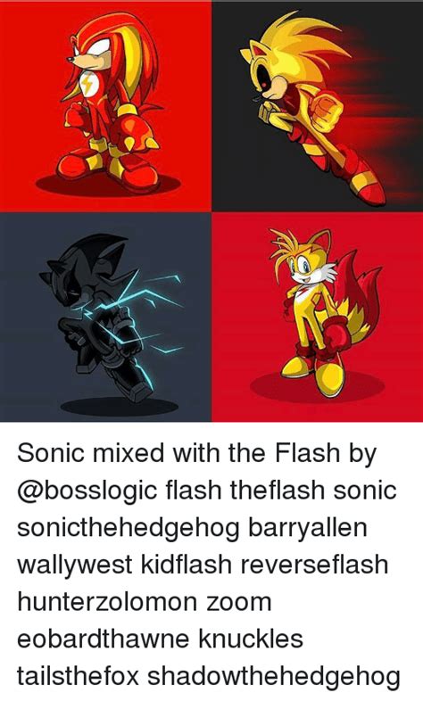 V Sonic Mixed With the Flash by Flash Theflash Sonic Sonicthehedgehog ...