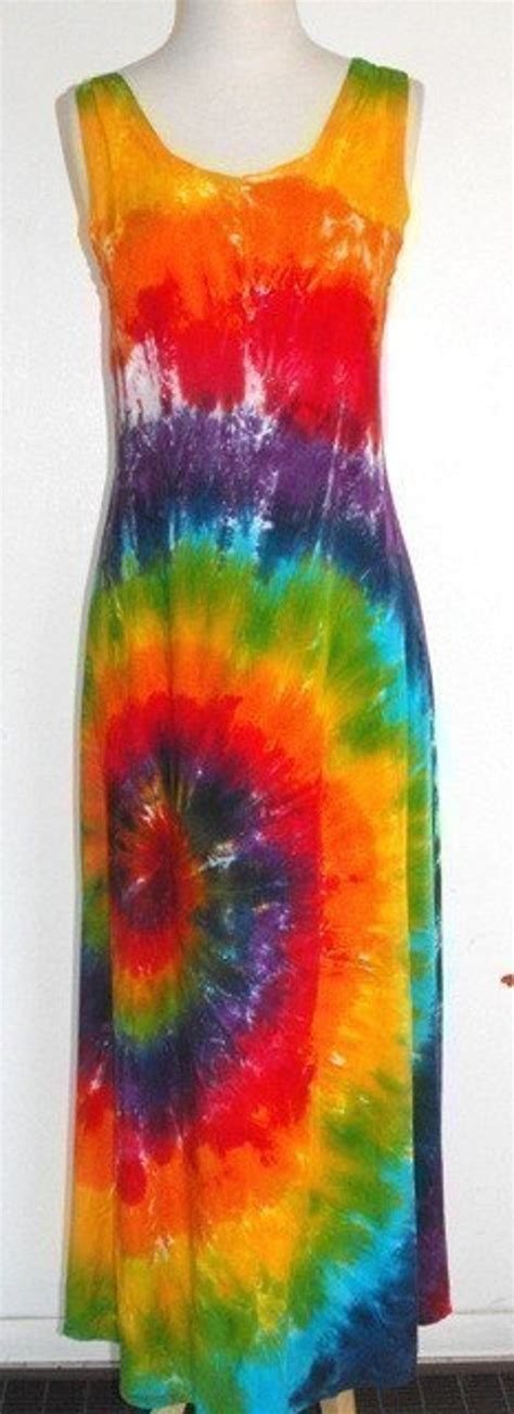 Tie Dye Rainbow Swirl Maxi Dress - Etsy