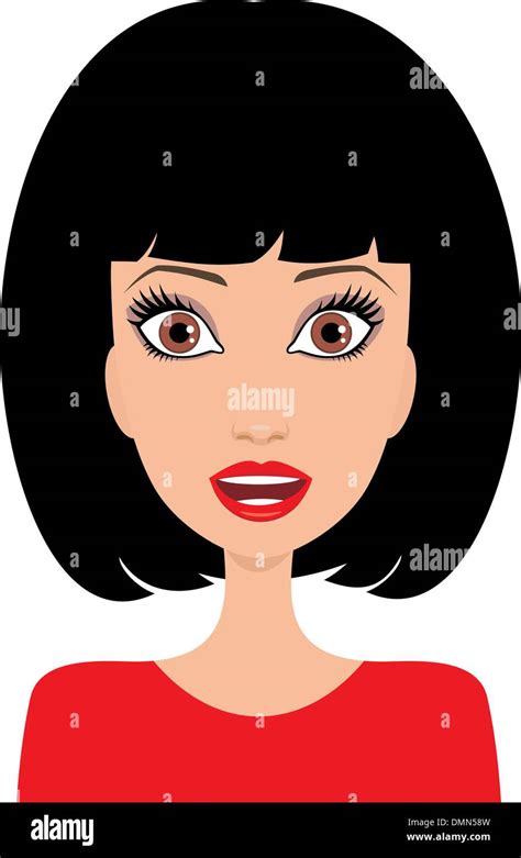 Surprised young woman Stock Vector Image & Art - Alamy