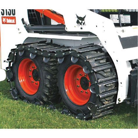 TracksPlus Steel Skid-Steer Tracks for Bobcat 800 series (except 873) — 1 Pair, Model# T-1200N ...