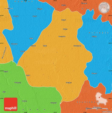 Political Map of Bareilly