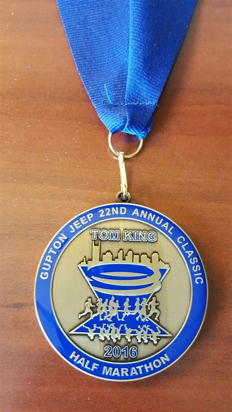 Tom King Classic Half Marathon 2016 medal in Nashville, Tennessee ...