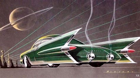 Vintage Concept Car [retro futurism] : Arthur Radebaugh : Archival Art Print | eBay