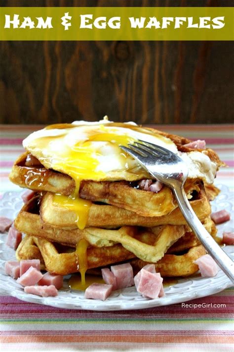 Ham and Egg Waffles