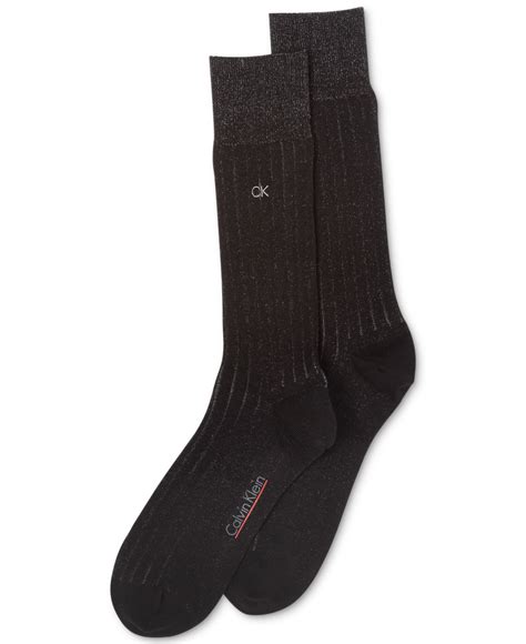 Calvin klein Men's Heat-tech Ribbed Crew Socks in Black for Men | Lyst