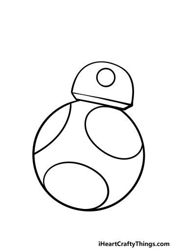 BB8 Drawing - How To Draw BB8 Step By Step